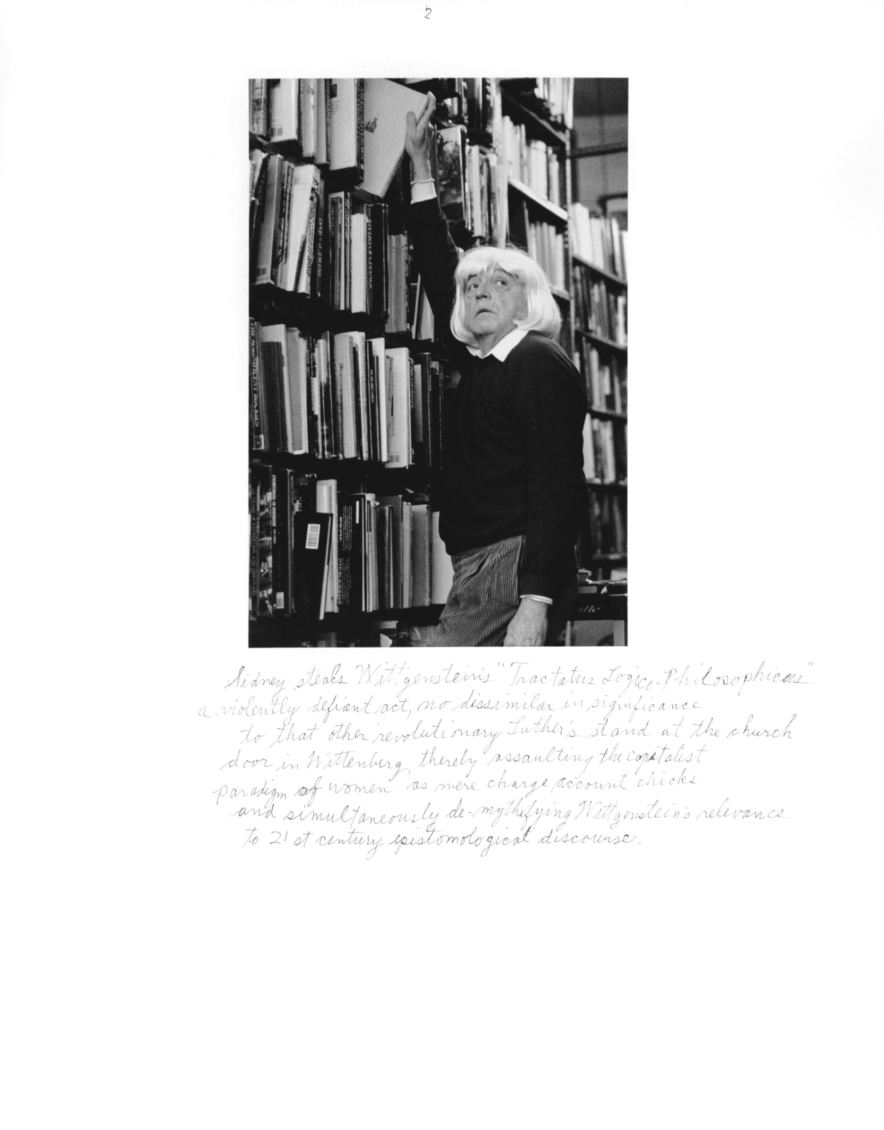 Duane Michals, Who is Sidney Sherman, 2000