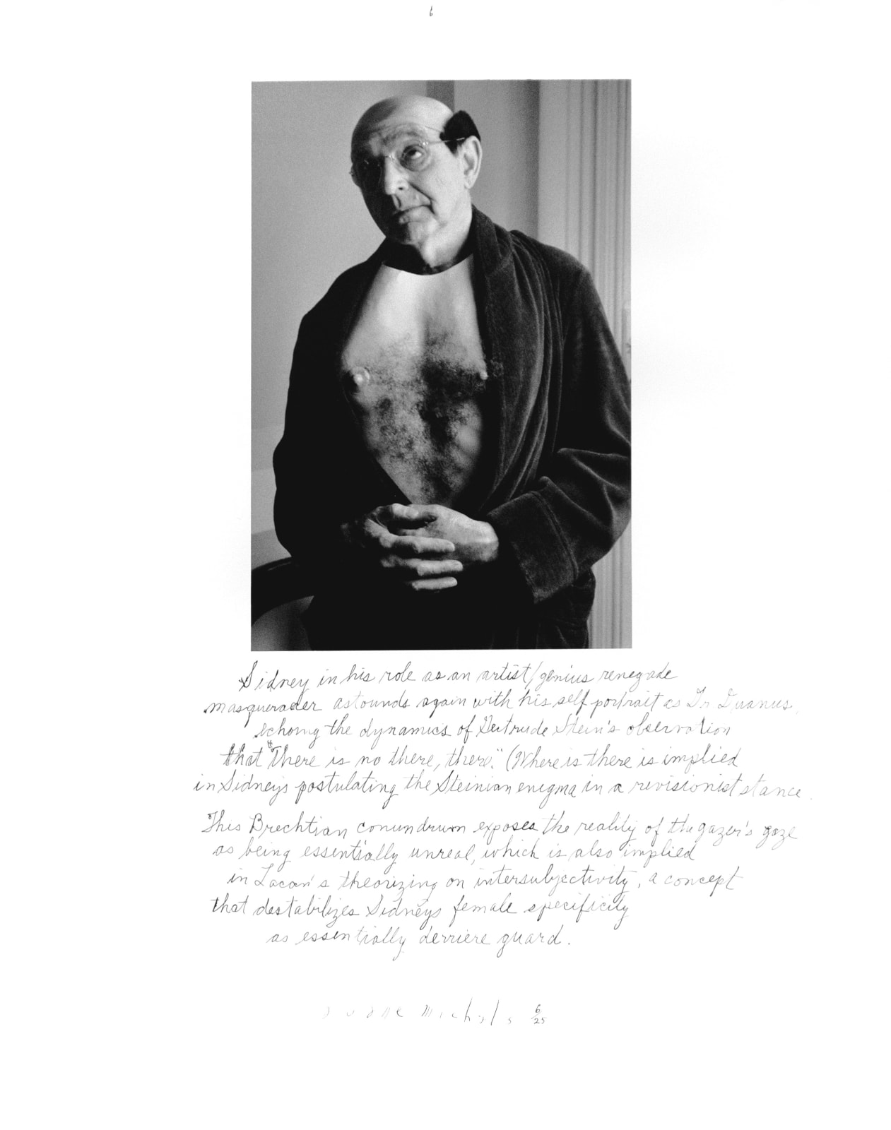 Duane Michals, Who is Sidney Sherman, 2000