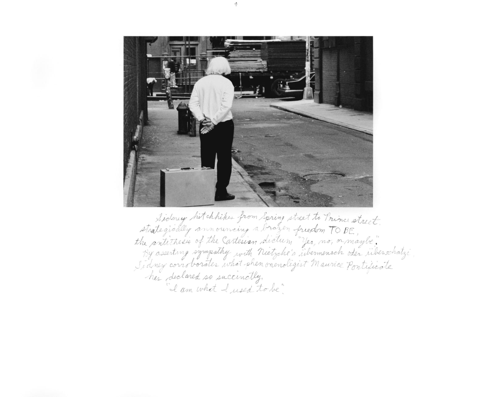 Duane Michals, Who is Sidney Sherman, 2000