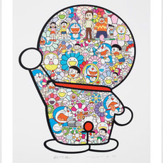 Takashi Murakami, Doraemon in the Field of Flowers, Mr. Fujiko F. Fujio and Doraemon Are in the Fields, Doraemon’s Daily Life (Set of 3), 2019