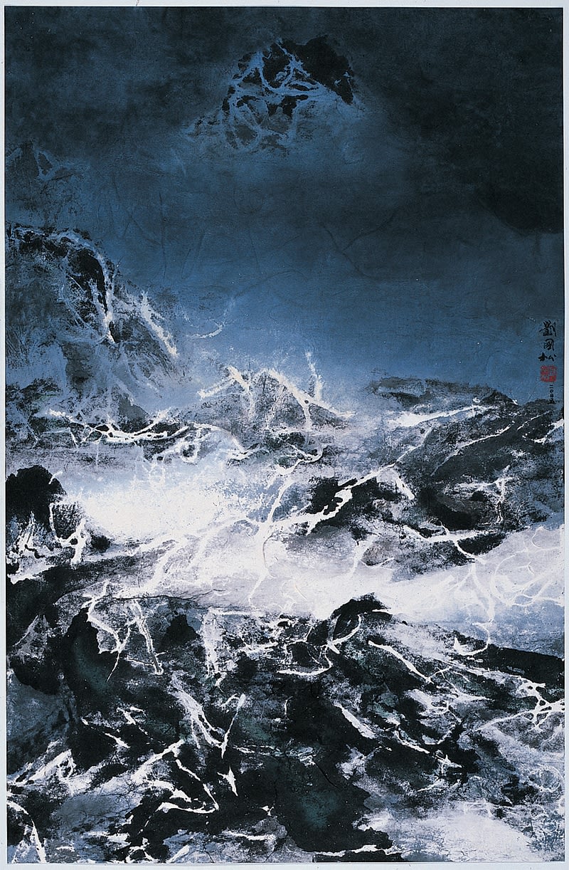 Kuo-sung Liu, 夜靜雪山空：西藏組曲之八十 Quiet Night, Snowy Mountain: Tibet Series No.80, 2005