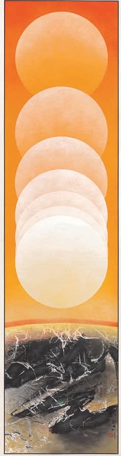 Kuo-sung Liu, 日落的印象之八 Impression of Sunset No. 8, 1972