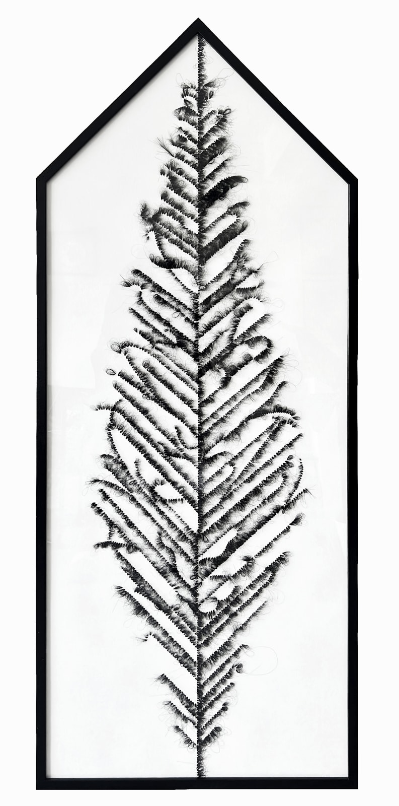 Khadija El Abyad, Braided poetry, Composed hair #4 , 2025