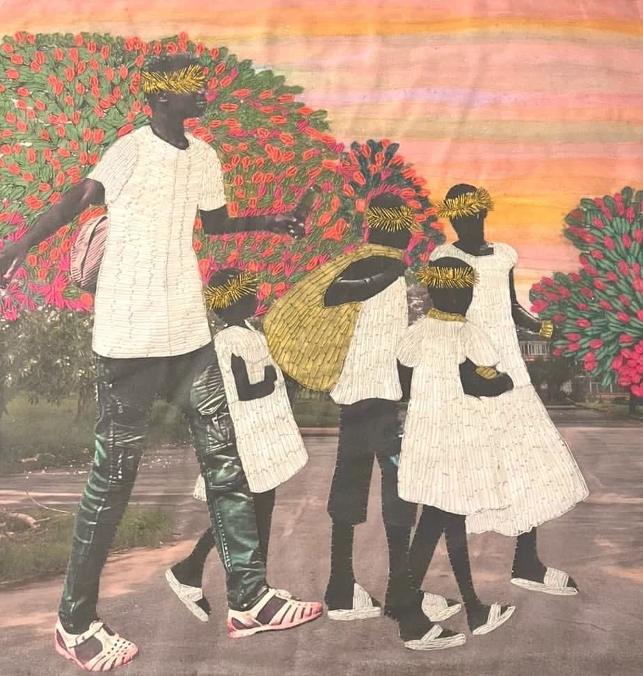 Joana Choumali, THE WORLD UNRAVELS BEFORE YOU, 2023