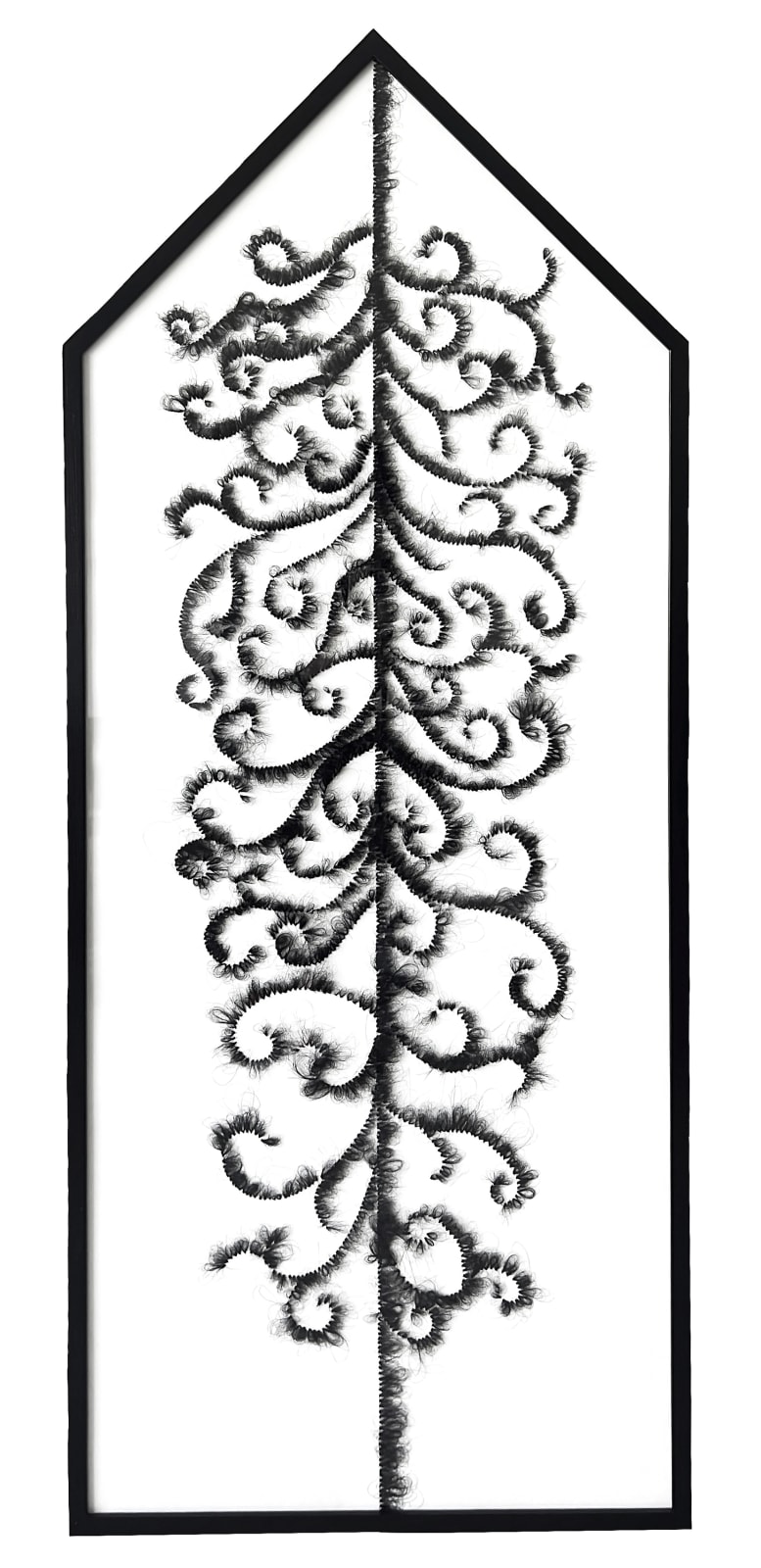 Khadija El Abyad, Braided poetry, Composed hair #1 , 2025