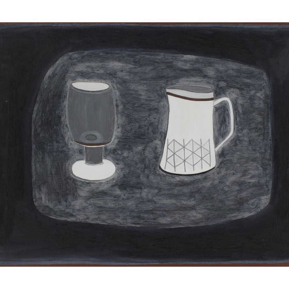 Rachel Nicholson (b. 1934), Grey Glass & White Jug, 1979