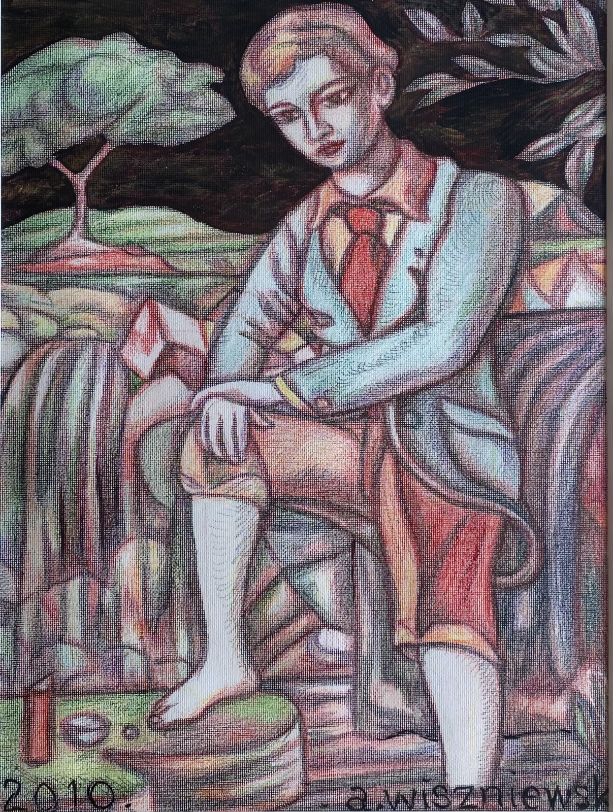 Adrian Wiszniewski, Falls of Clyde Study, 2014