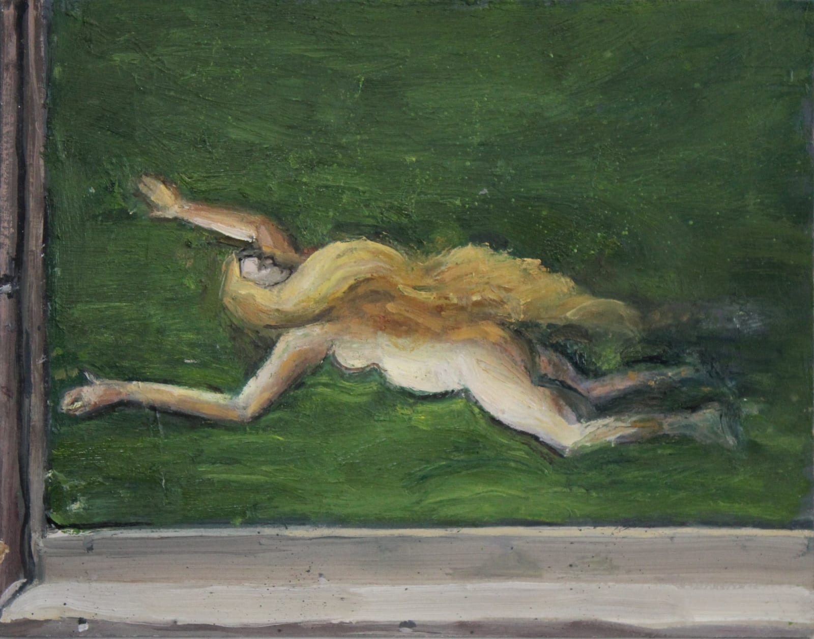 Brian Sayers, Corner of a Painting (Mermaid), 2024