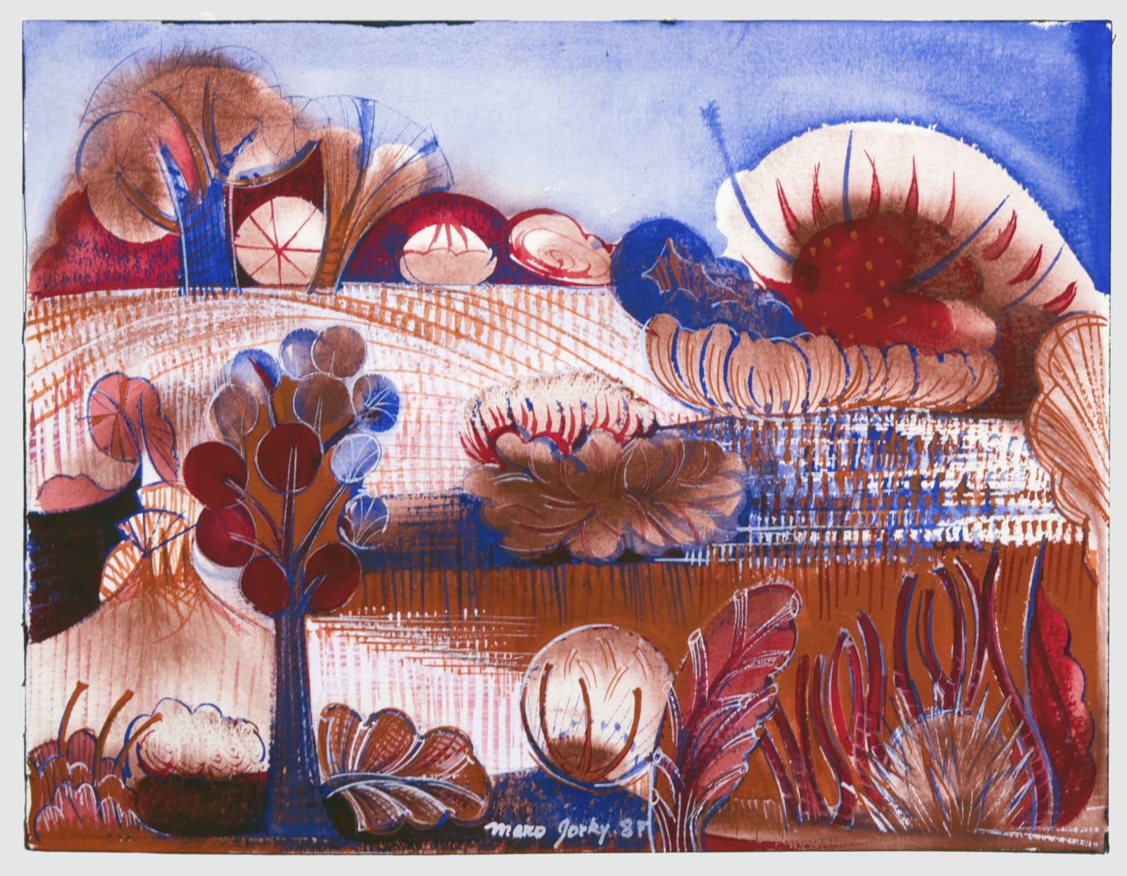 Maro Gorky, Ploughed Fields, 1987