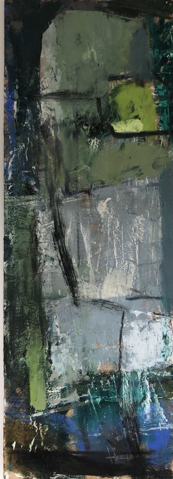 Kate Corbett Winder Blue Field 2020 Long And Ryle She draws outside using charcoal long and ryle