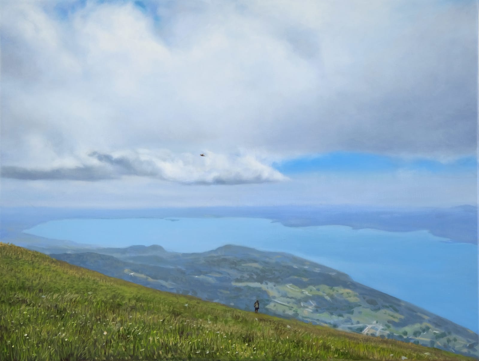 Philip Braham, Lake Garda from Monte Baldo, with the Fall of Icarus, 2025