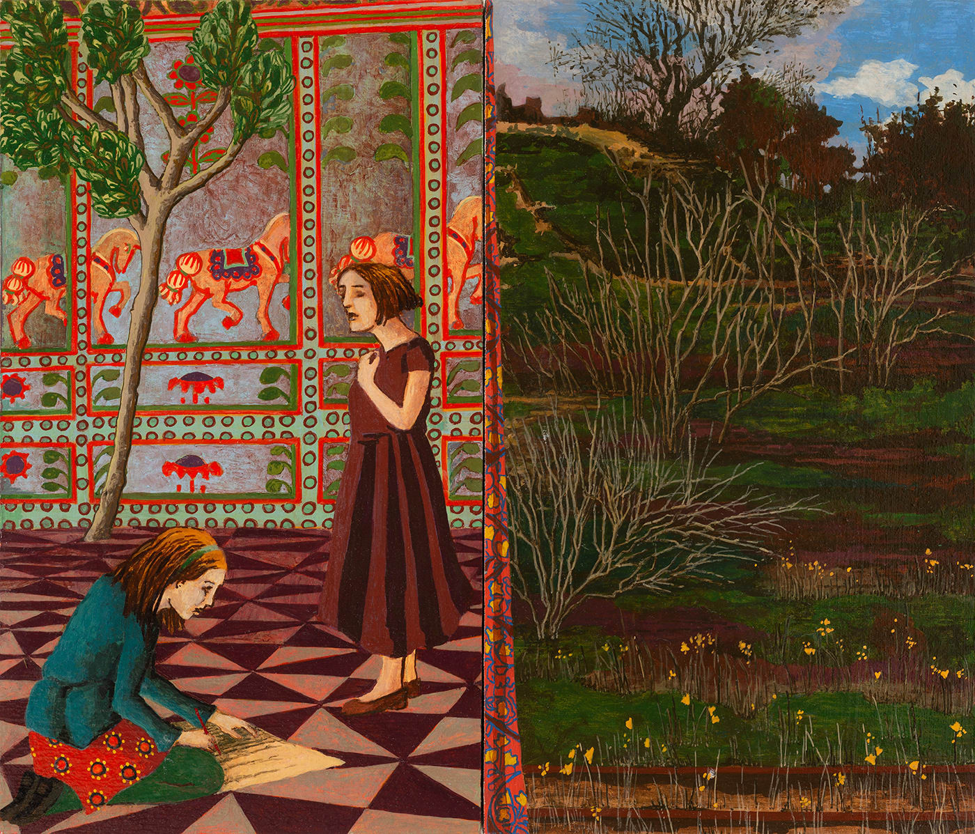 Kate Montgomery, Drawing In The Abandoned Palace, 2023