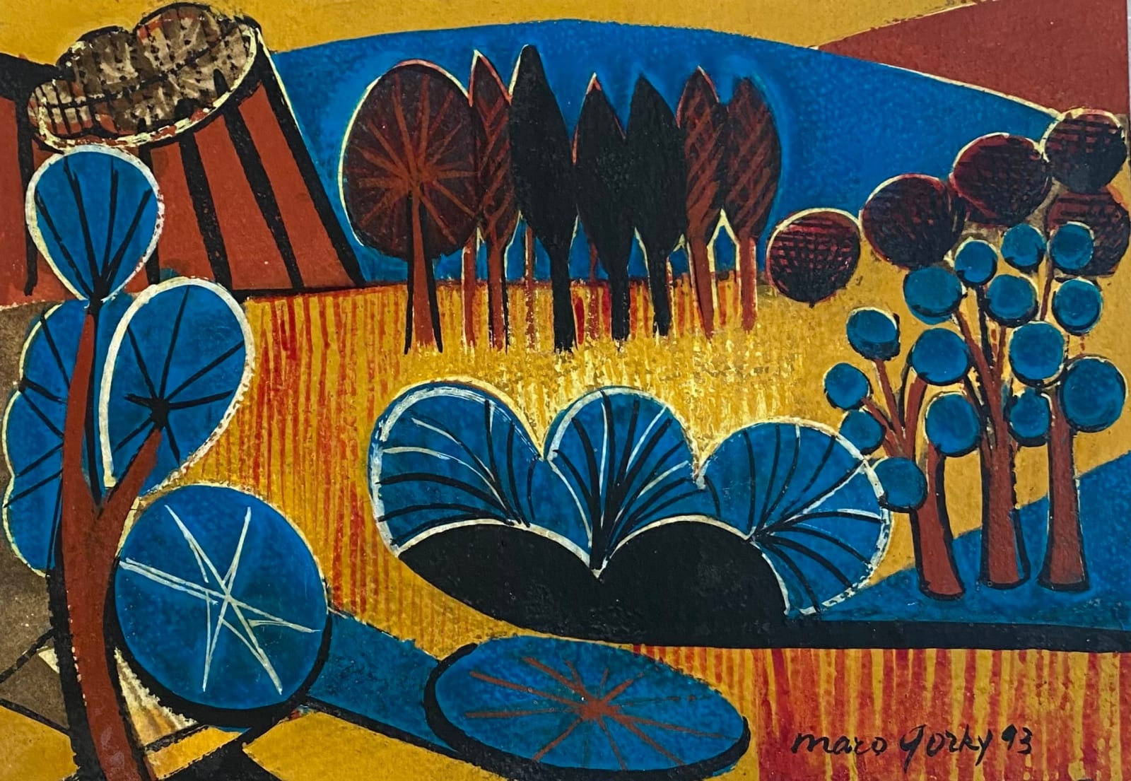 Maro Gorky, Tuscan Landscape, 1993