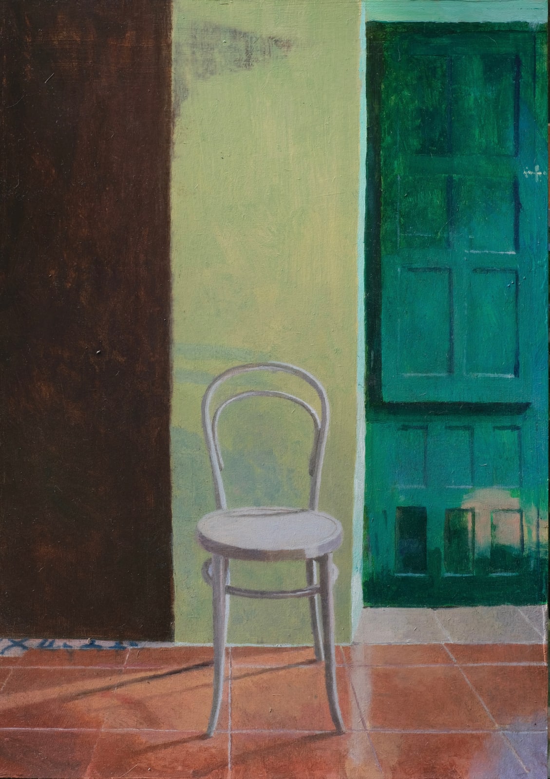 Mark Entwisle, White Chair, 2024