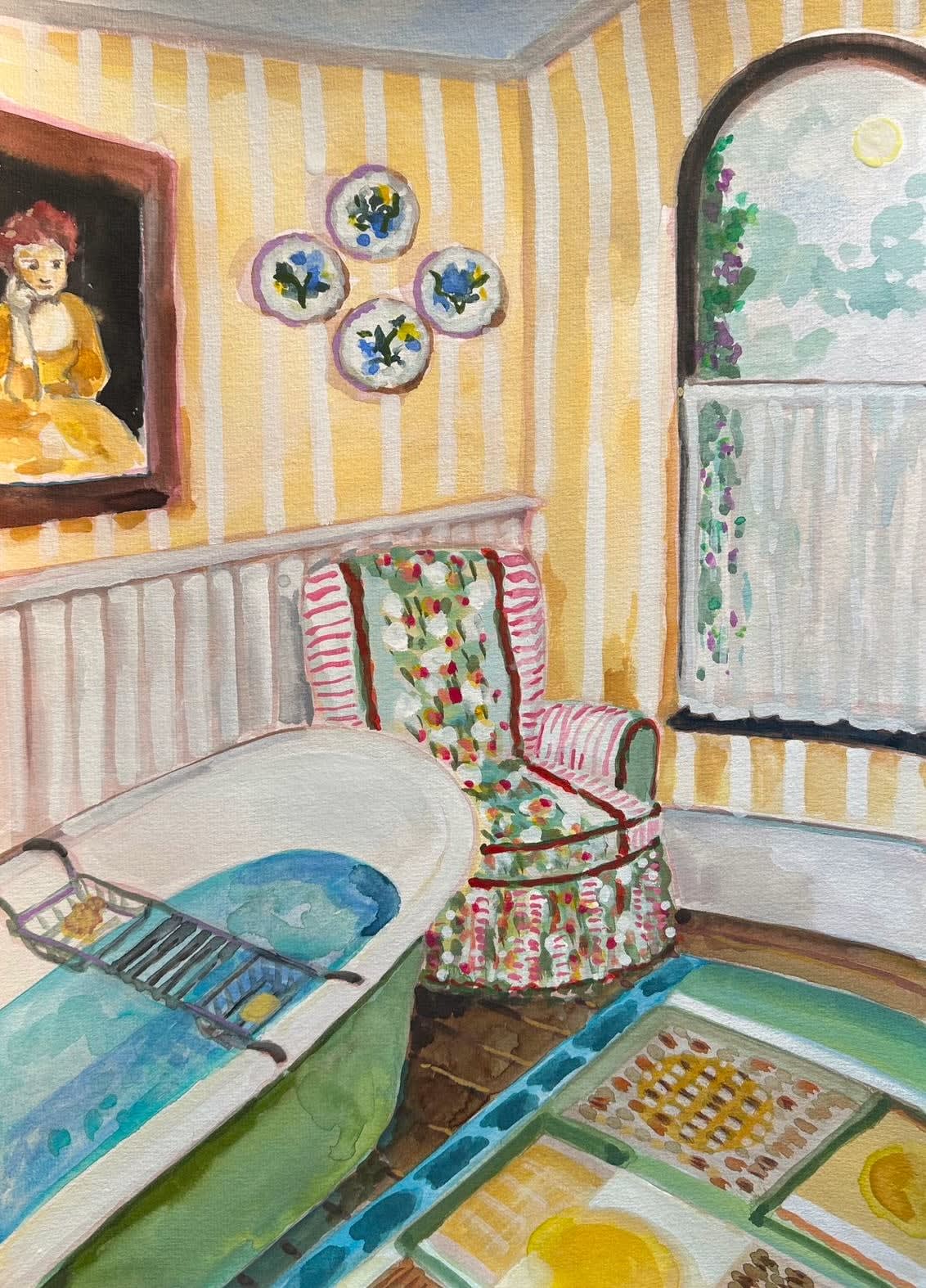Lottie Cole, Bathe Gently & Dream II - Bathroom with Mary Astell, 2024