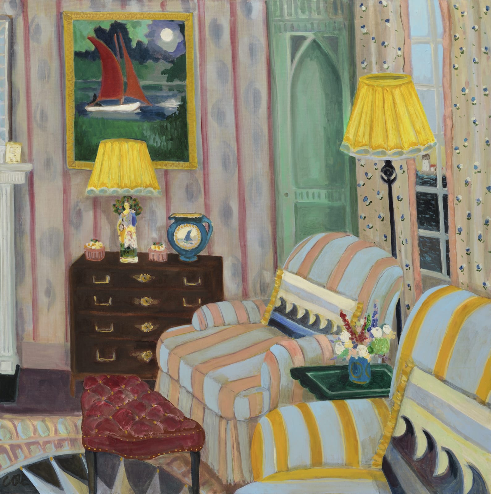 Lottie Cole, Gothik Nautical Cottage overlooking Christopher Wood Lighthouse, 2022