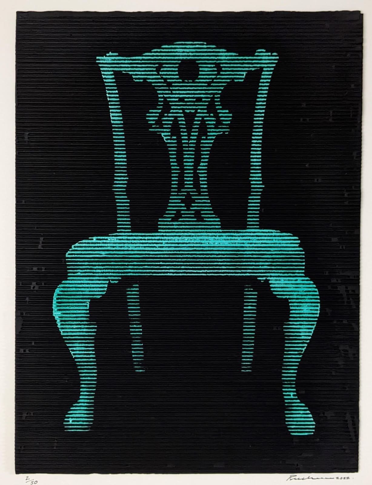 Hugh Buchanan, Green Chair (George II), 2022