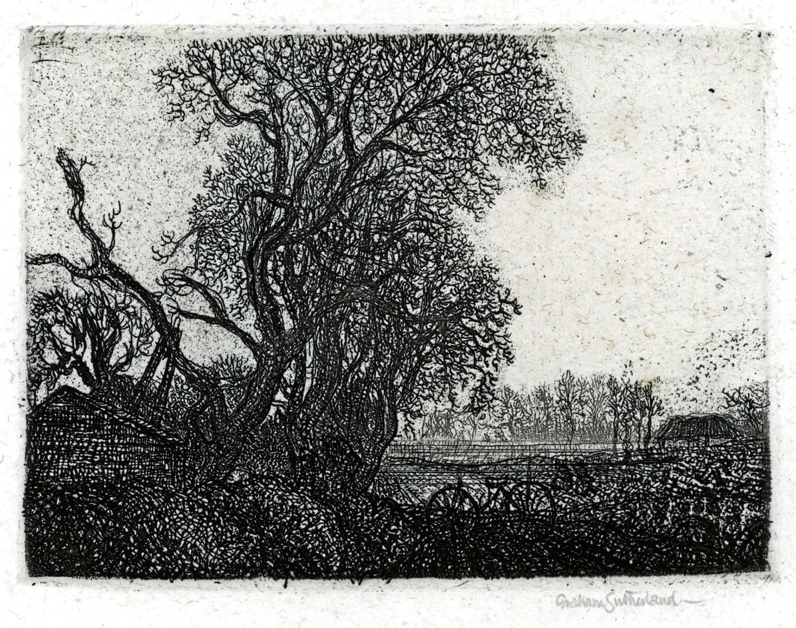 Graham Sutherland, Barrow Hedges Farm, 1924