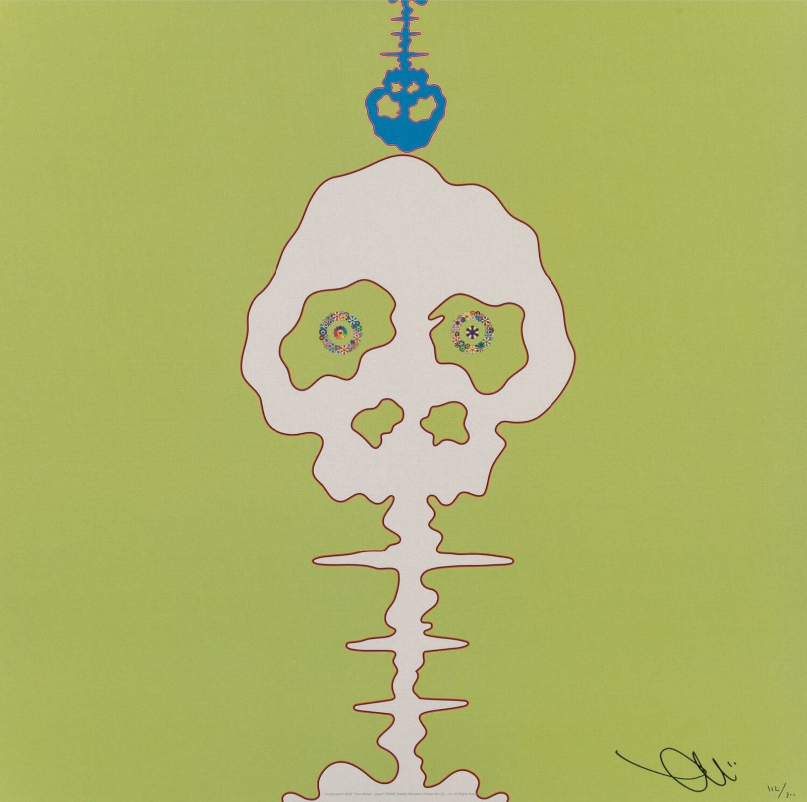 Takashi Murakami, Dokuro Green, 2008