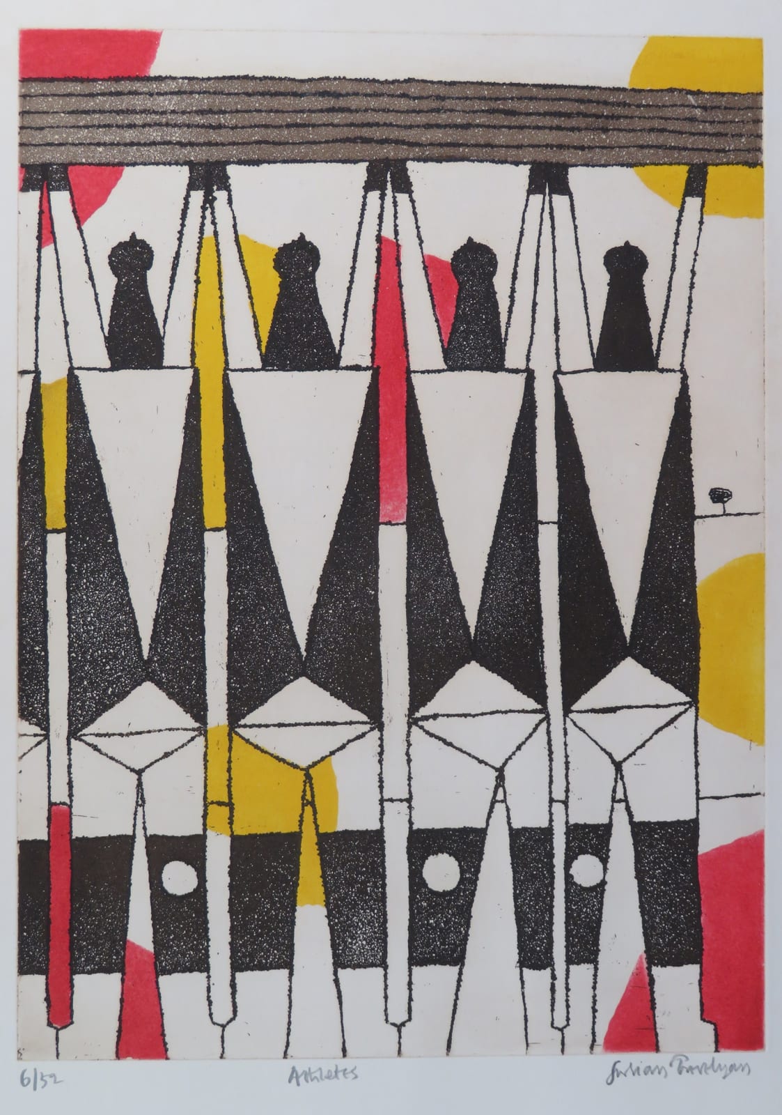 Julian Trevelyan, Athletes, 1973