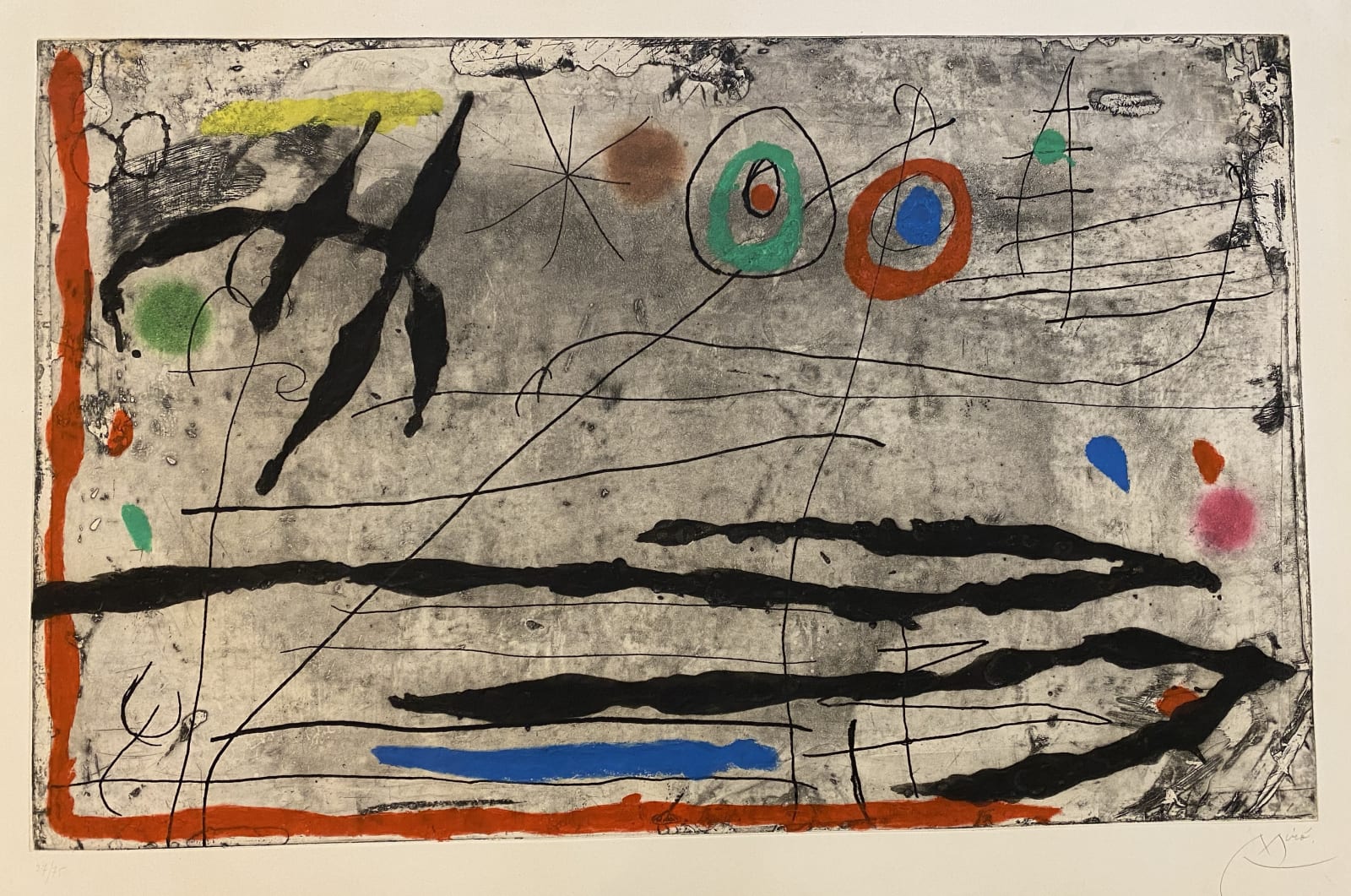 Joan Miró, Trace sur la paroi I, 1967