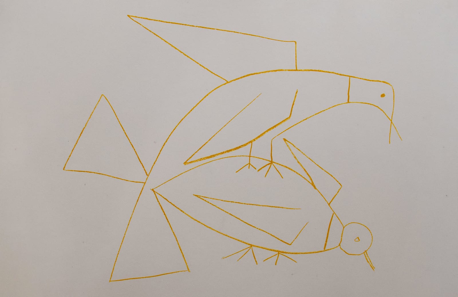 PABLO PICASSO, Two Turtle-Doves II, 1946