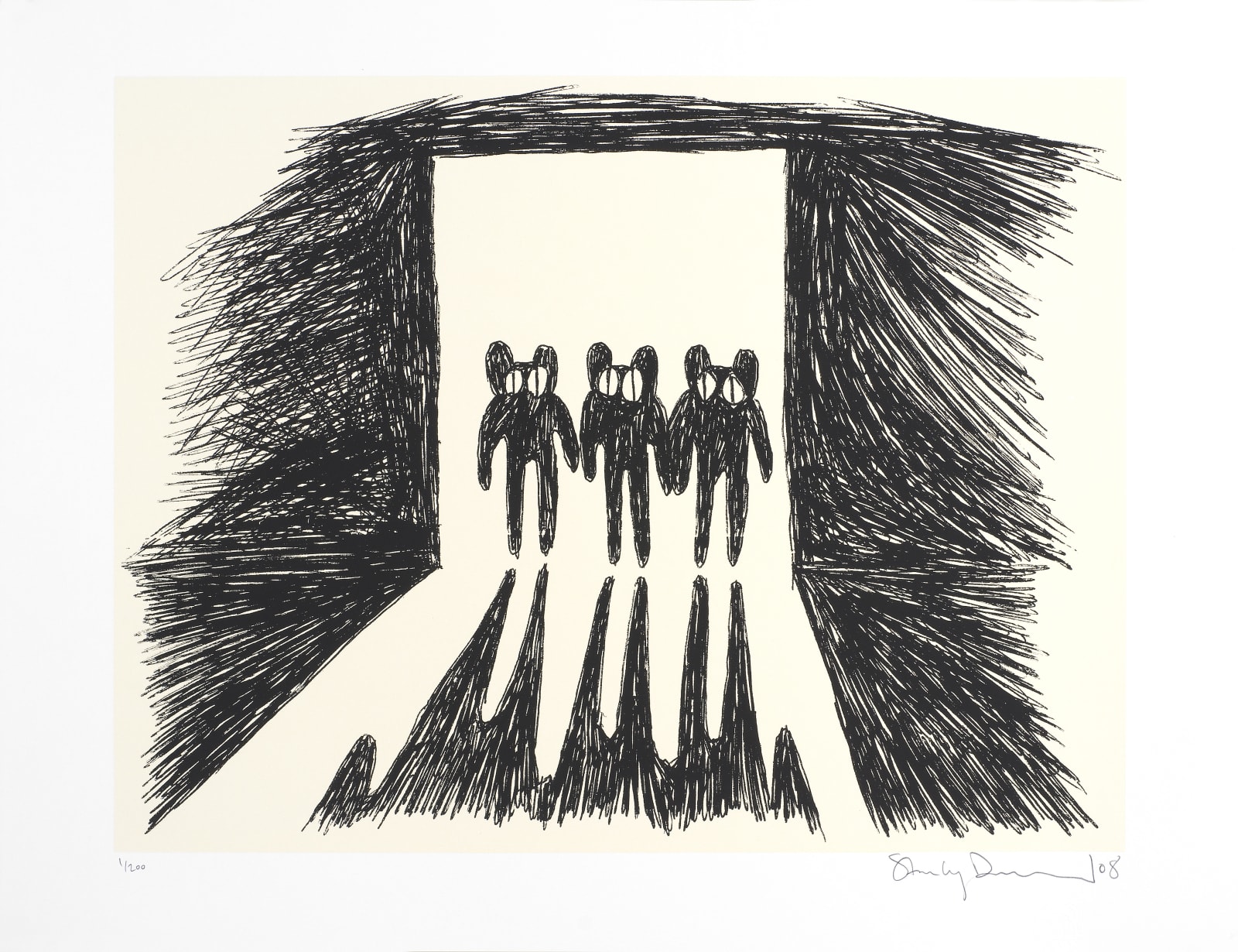 Stanley Donwood, Night Bears, 2008