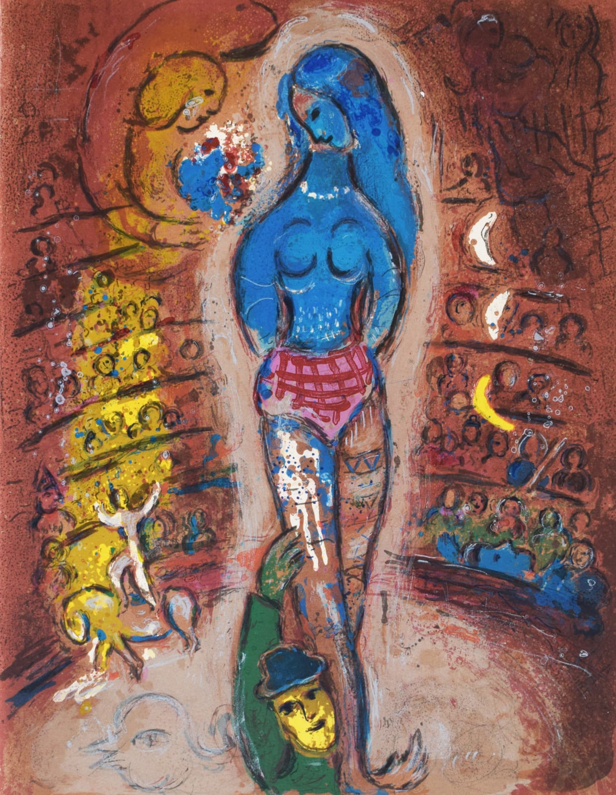 MARC CHAGALL, Composition XXXIV, from: Circus | Planche XXXIV: Cirque, 1967