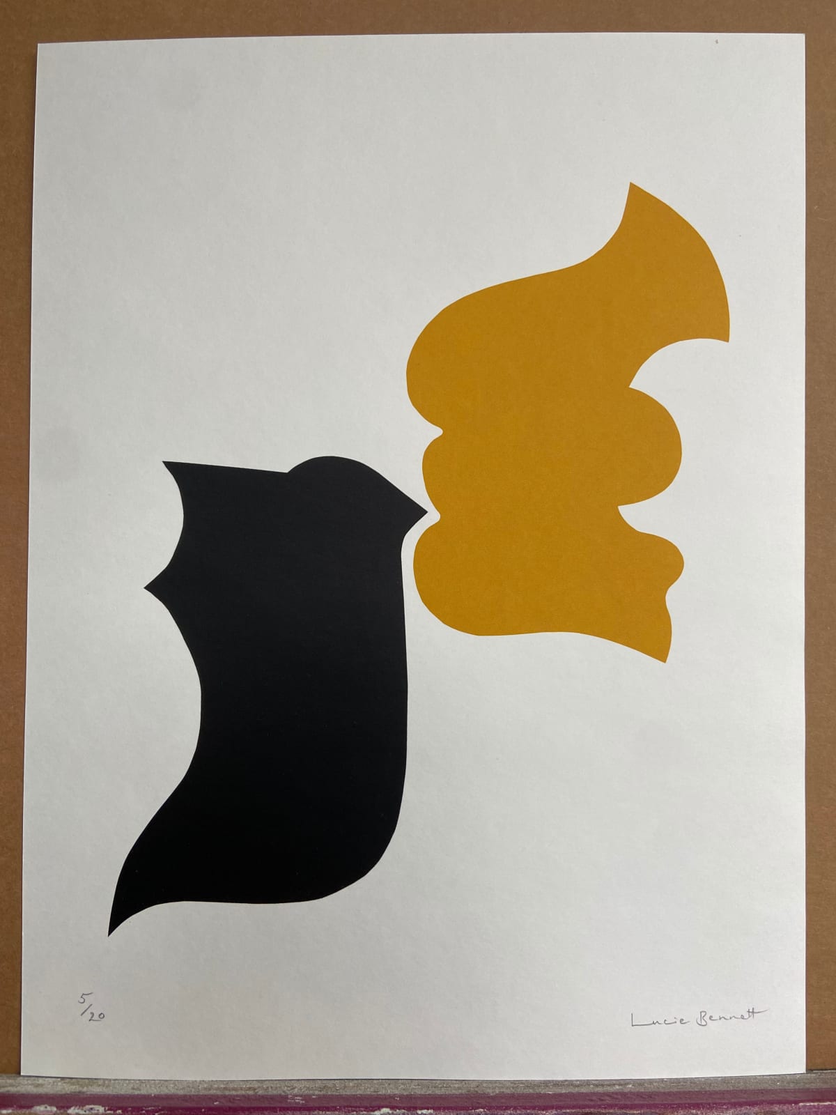 Lucie Bennett, Monochrome Ochre D, 2025