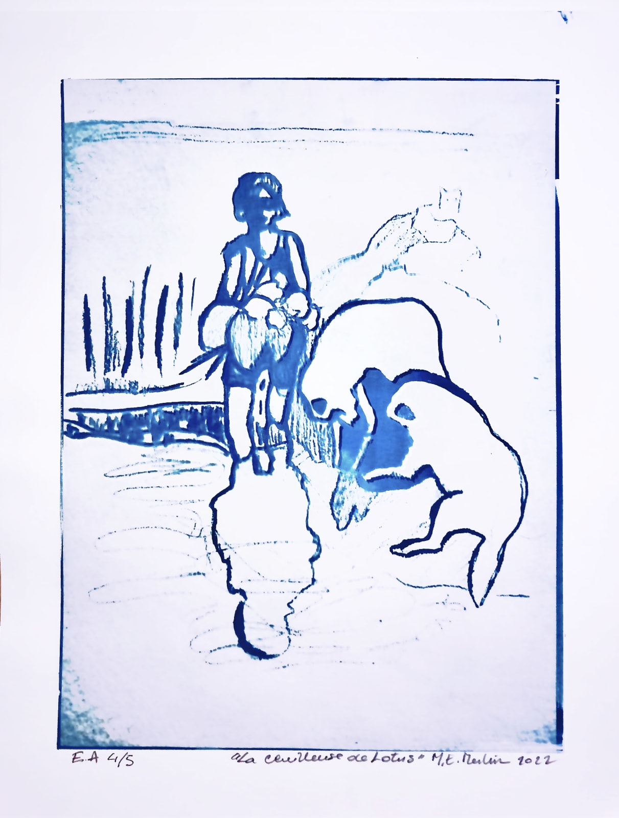 Marie Elisabeth Merlin, The Lotus Gatherer, 2022