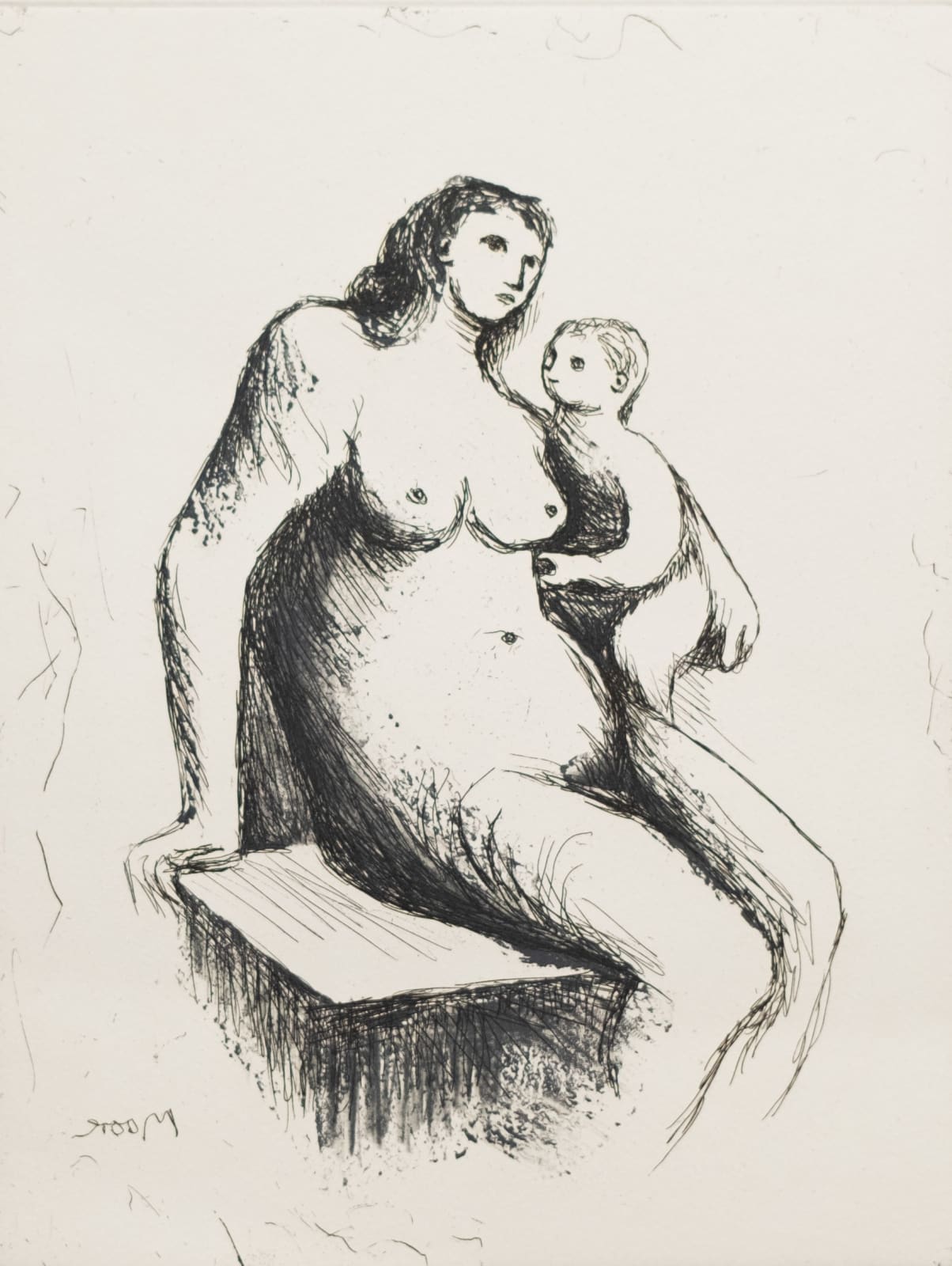 Henry Moore, Mother and Child V, 1983