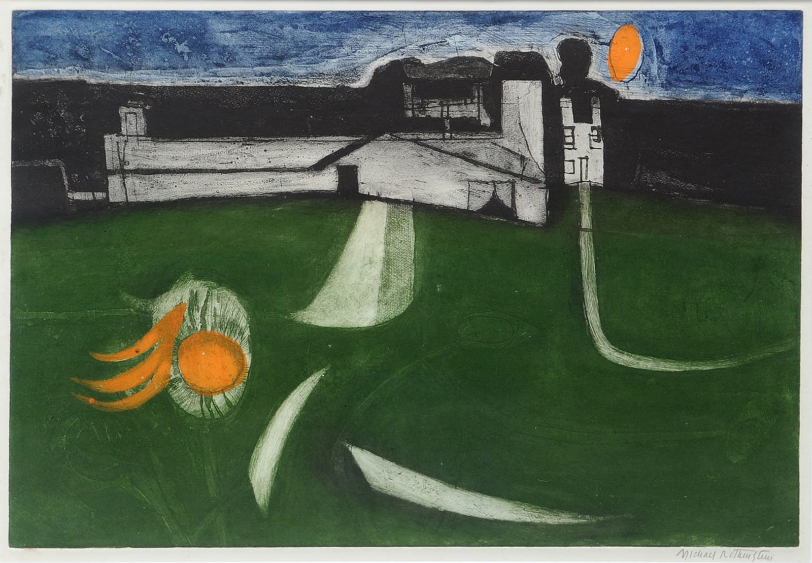 Michael Rothenstein, Landscape with Orange Flower, 1955