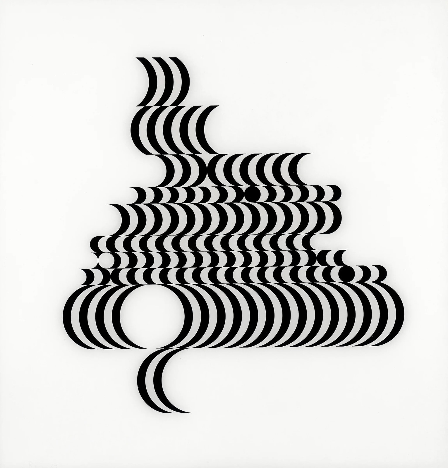 Bridget Riley, Untitled (Fragment 2), 1965