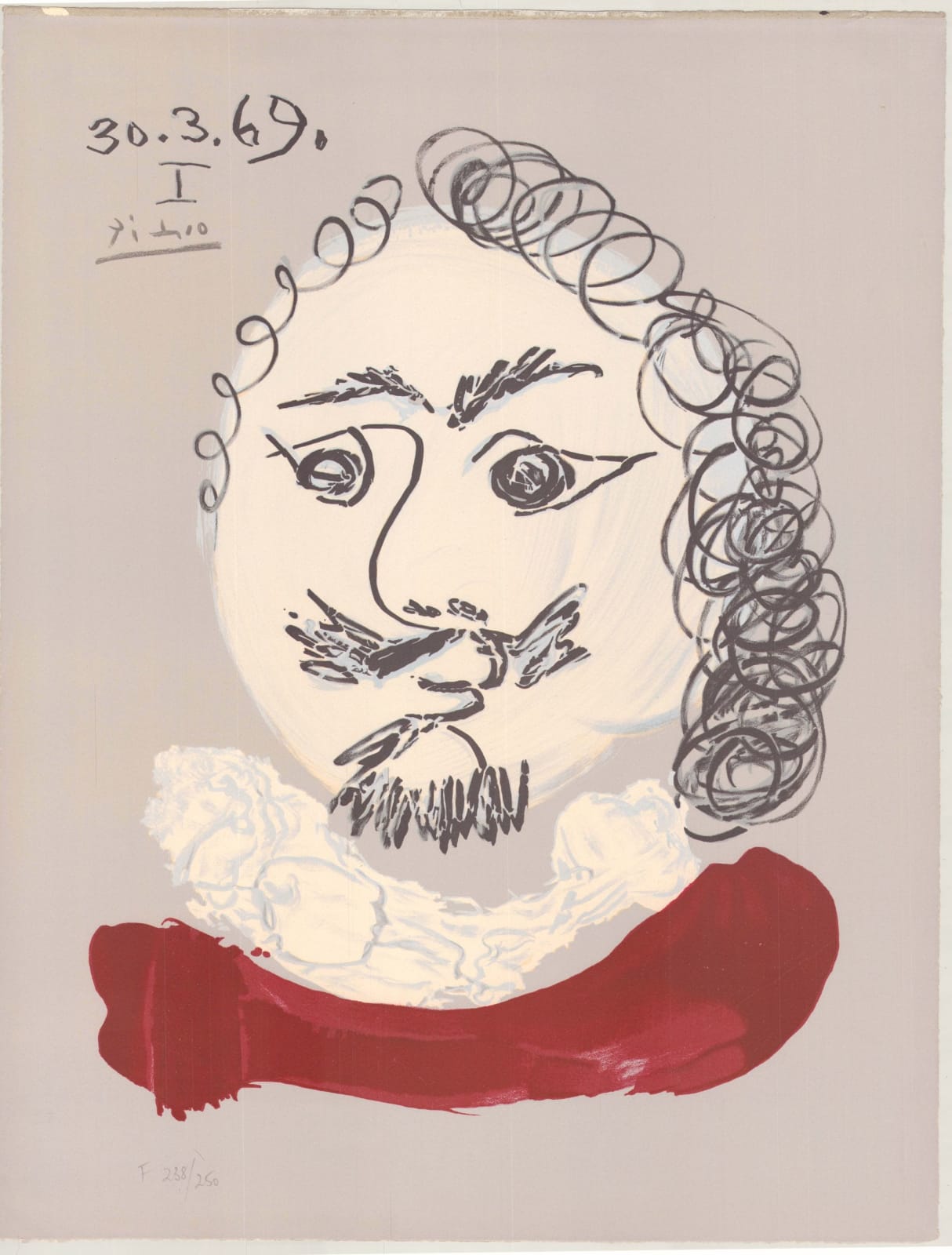 Pablo Picasso, Portraits Imaginaires 30.3.69, 1971