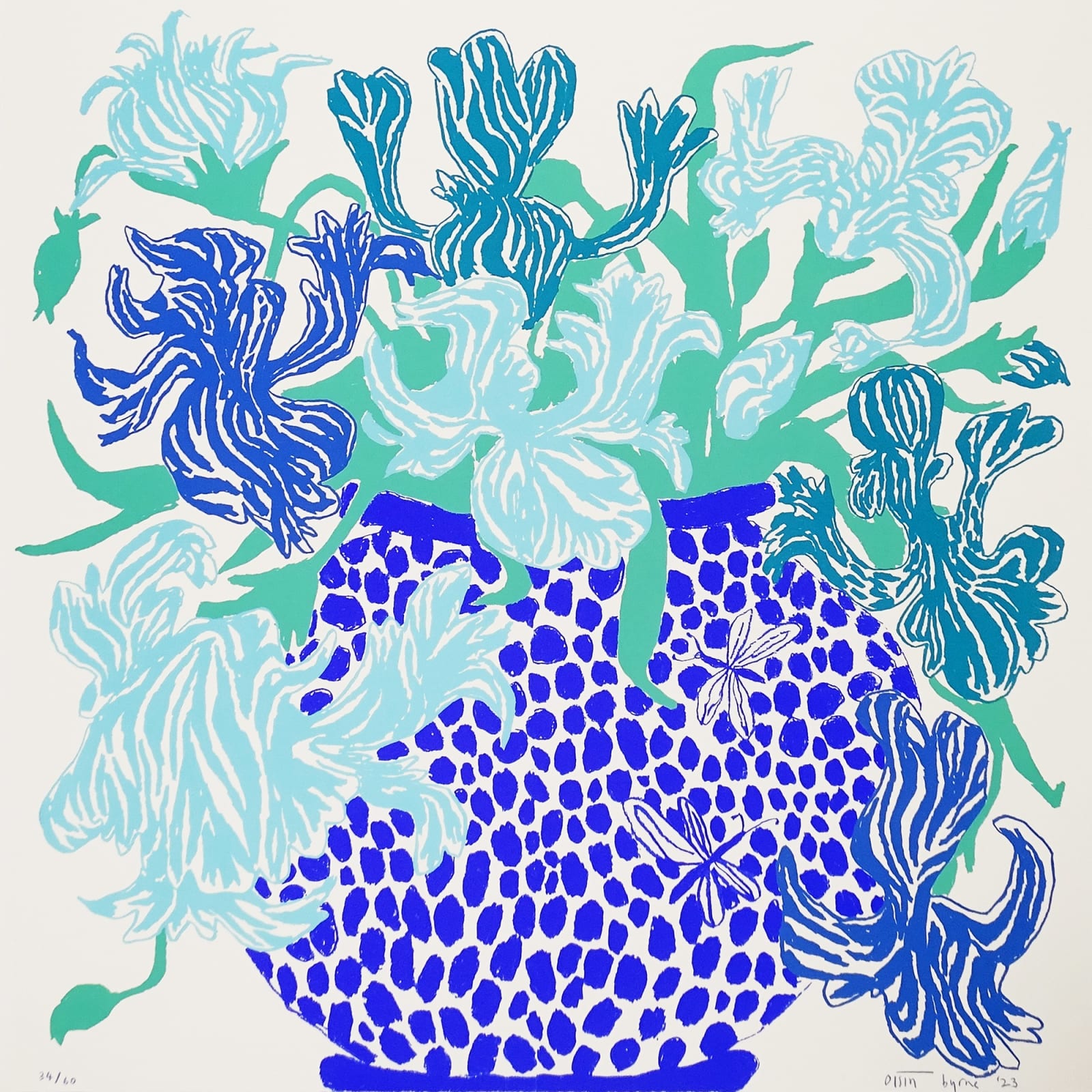 Oisin Byrne, Cut Flowers, 2023 (blue), 2023