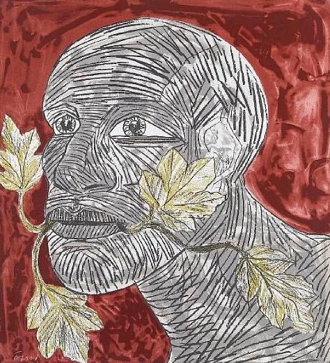 Elisabeth Frink, Green Man (Red), 1992