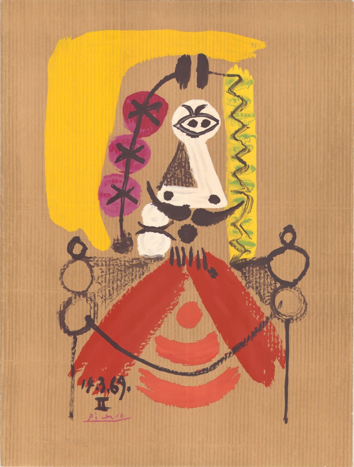 Pablo Picasso, Portraits Imaginaires 14.3.69 (II), 1971