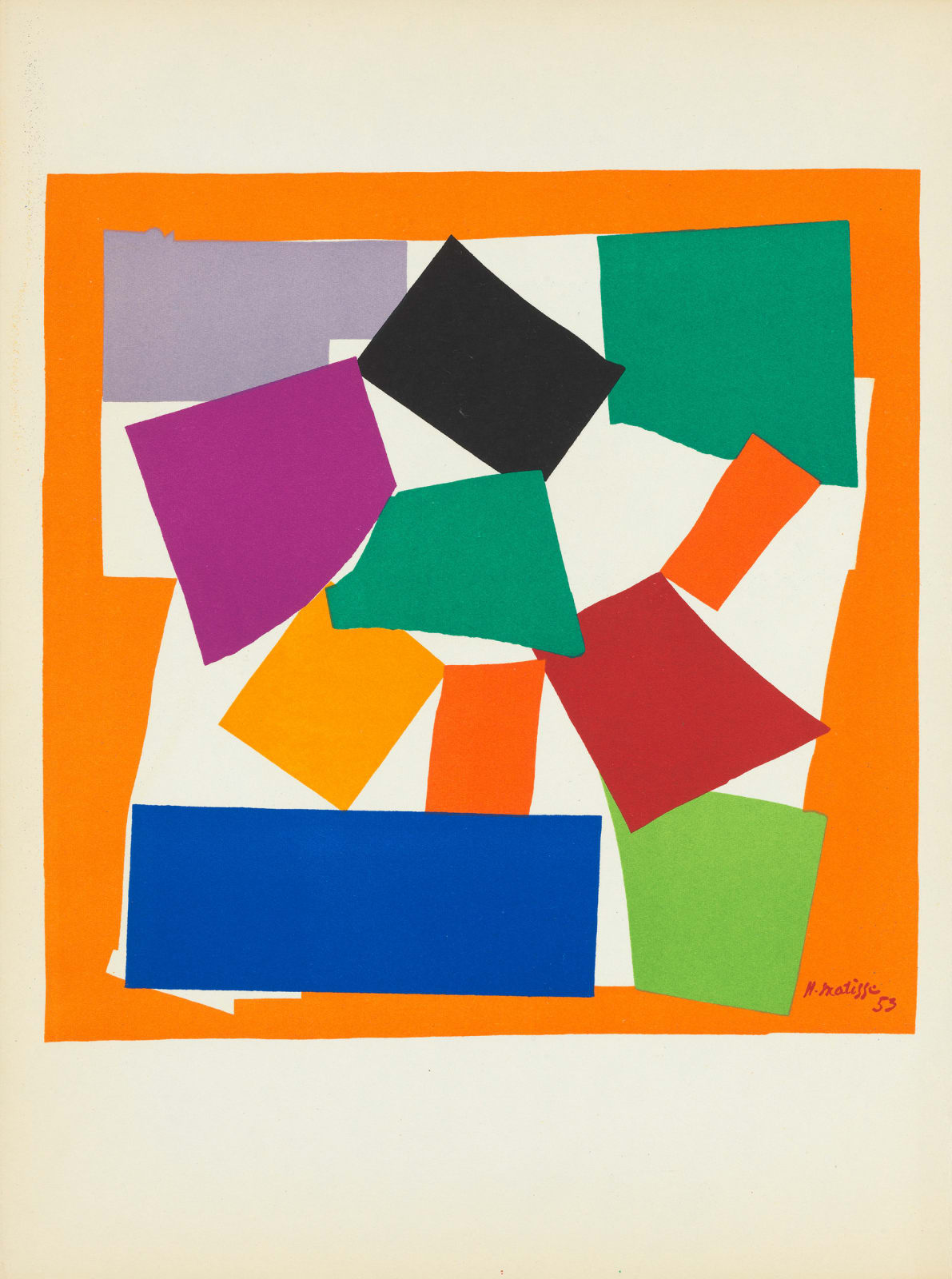 Henri Matisse , L'escargot, 1954