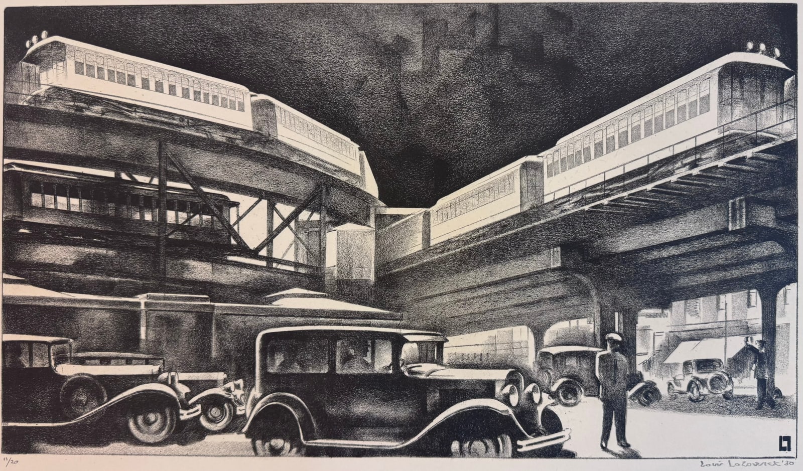 Louis Lozowick, Traffic, 1930