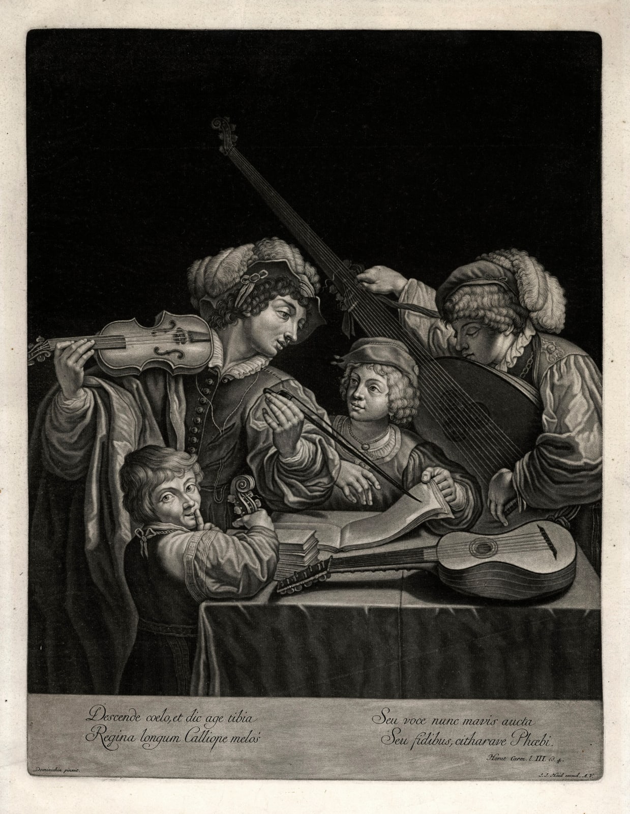 Johann Jakob Haid, Concert, c1750