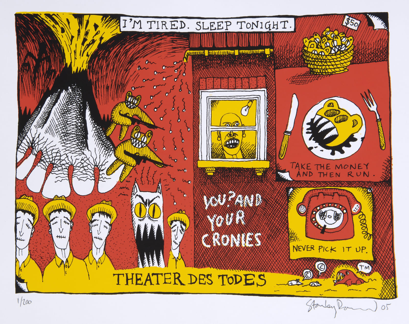 Stanley Donwood, Theatre of Death, 2005