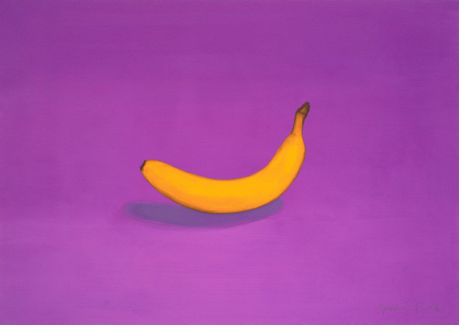Gavin Turk, Still Life with Banana (Ultraviolet), 2025