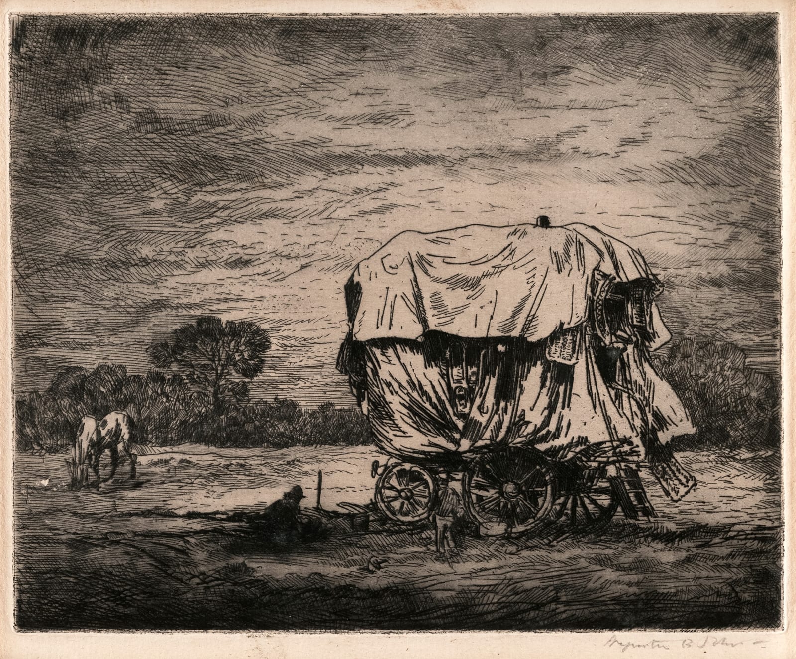 Augustus John O.M. R.A., The Hawkers Van, 1904/5