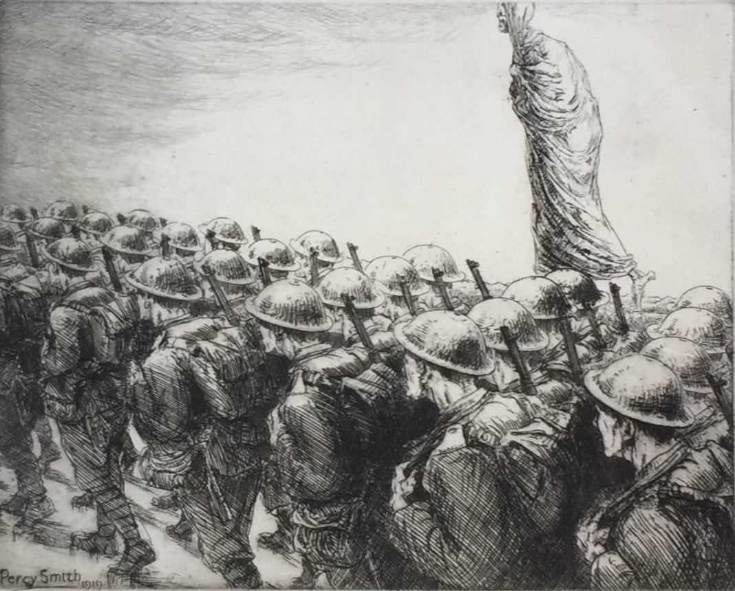 Percy John Delf Smith, R.D.I., Death Marches (part of the series The Dance of Death), 1914-1918