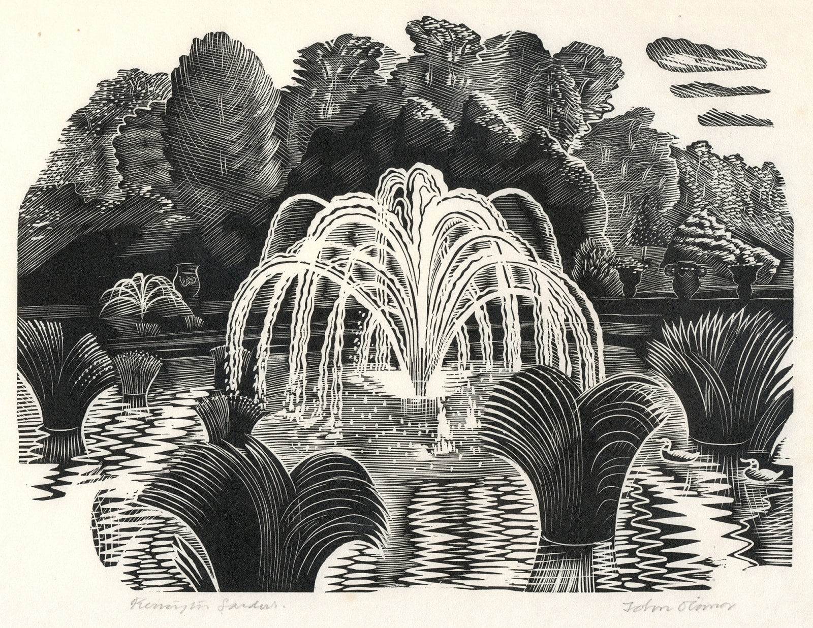 John O’Connor S.W.E.,A.R.E., Kensington Gardens , 1938