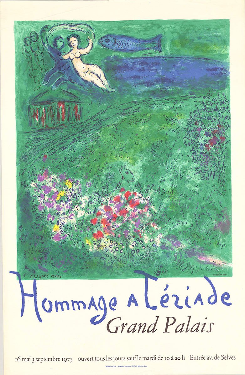 Marc Chagall, Hommage a Tériade, Grand Palais, Paris, 1973