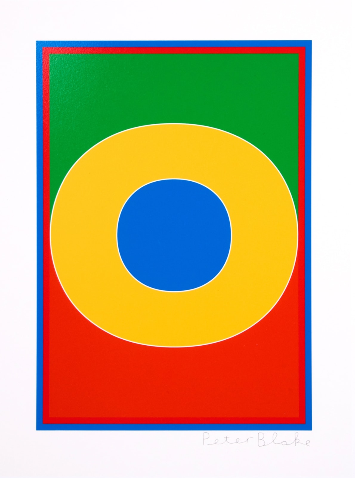 Peter Blake, Dazzle Letter O, 2017