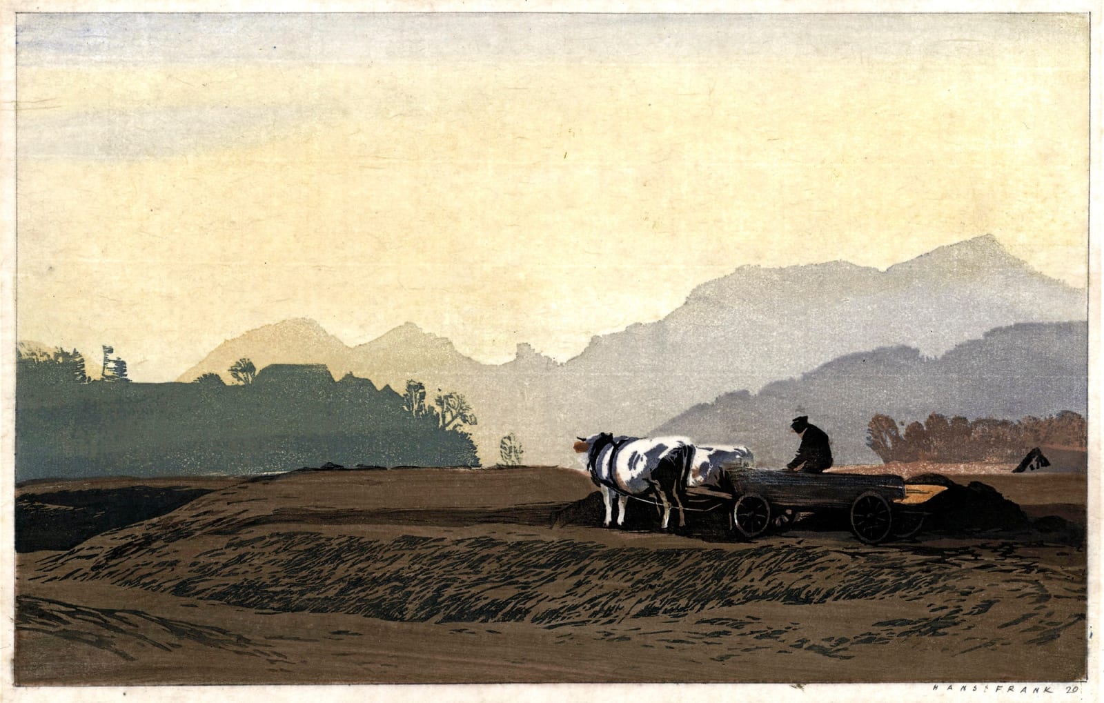 Hans Frank, Muck spreading, in the Mürz Tal valley, Austria, 1920