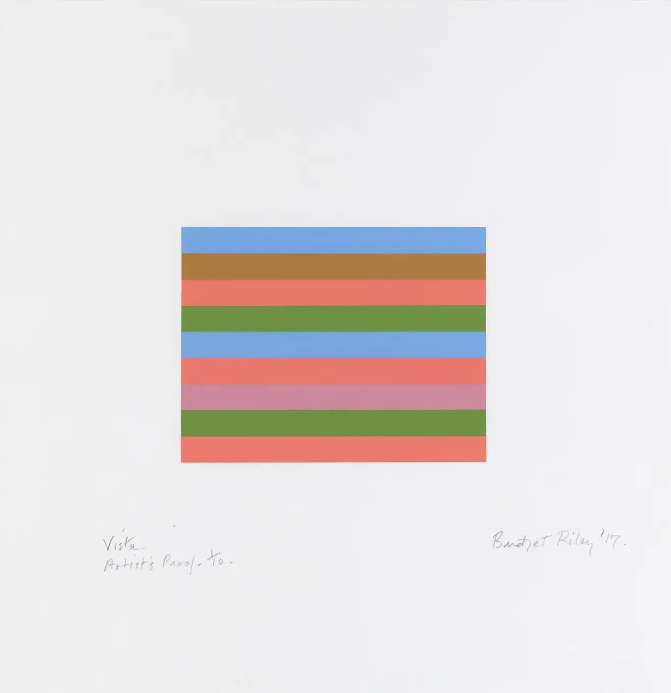 Bridget Riley, Vista, 2017