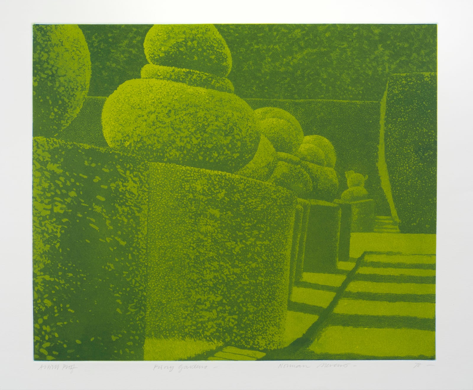 Norman Stevens RA, Priory Gardens, 1978